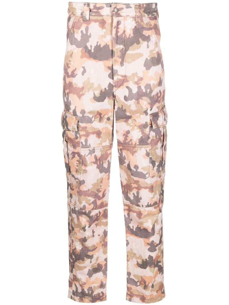 Orange Elyo Camouflage Cargo Trousers