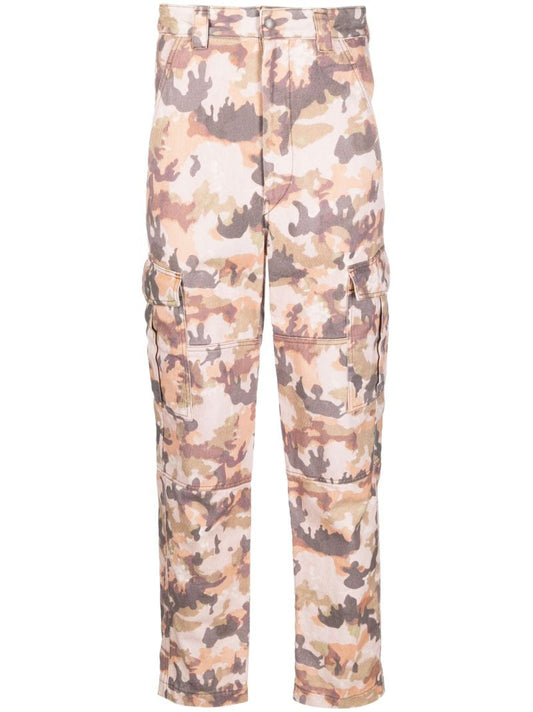 Orange Elyo Camouflage Cargo Trousers