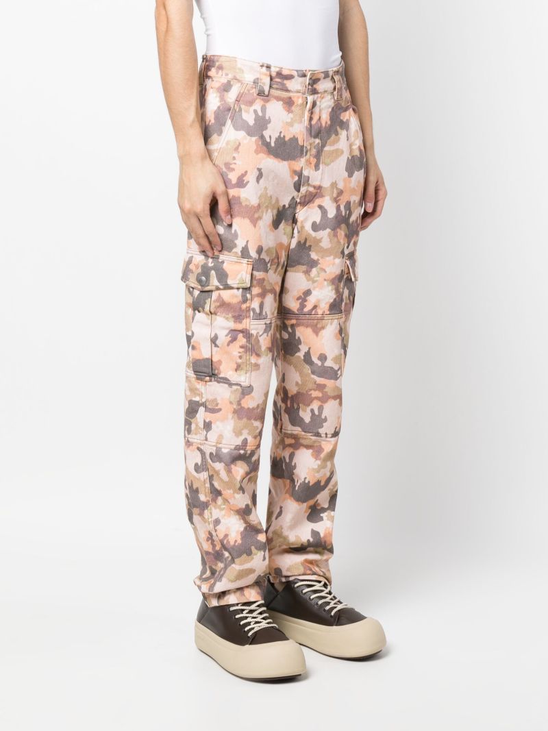 Orange Elyo Camouflage Cargo Trousers