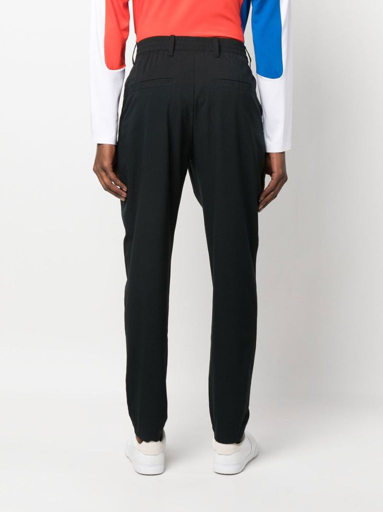 Black Tapered Leg Trousers
