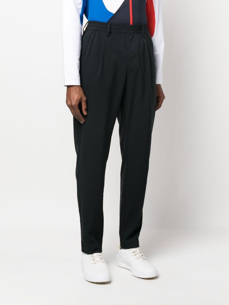 Black Tapered Leg Trousers