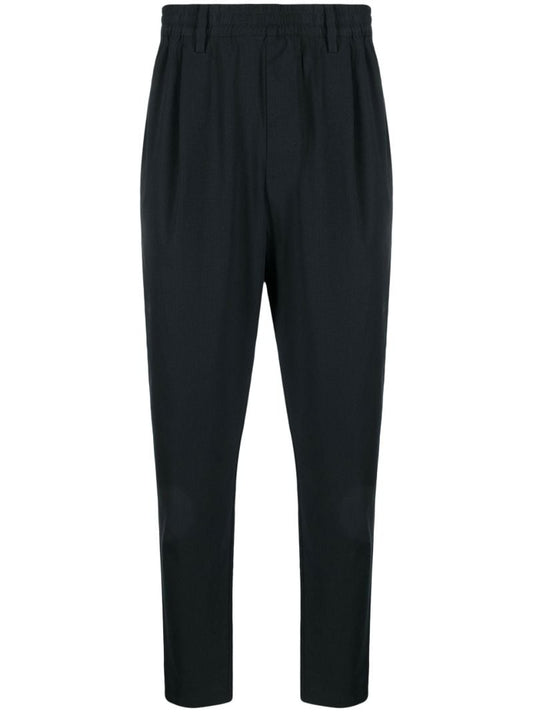Black Tapered Leg Trousers