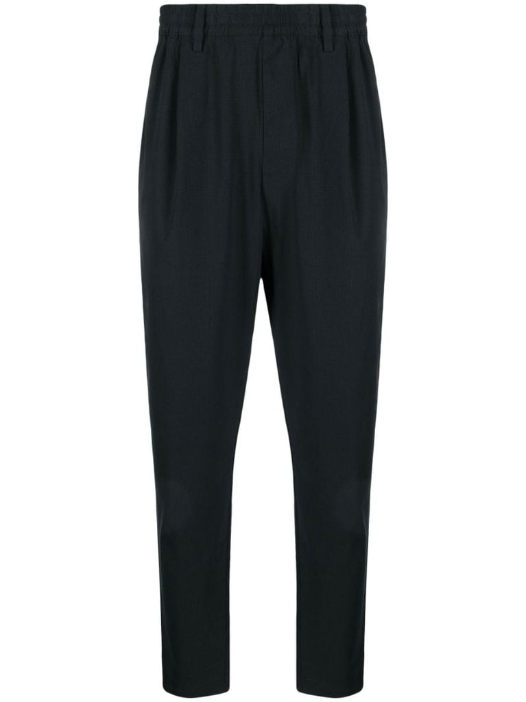 Black Tapered Leg Trousers