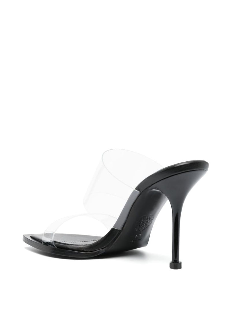 Clear Pin 95 Leather Mules