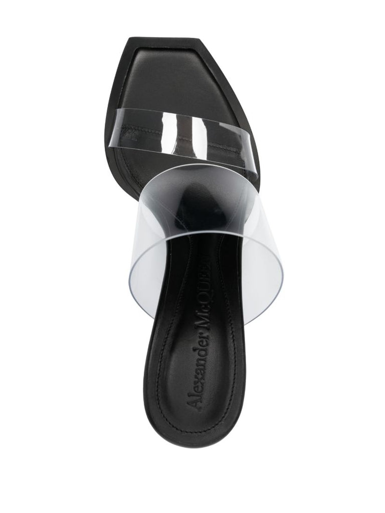 Clear Pin 95 Leather Mules