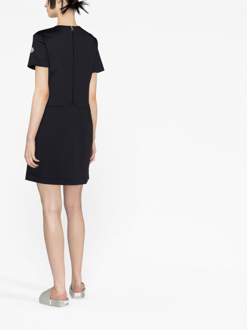 Black Jersey Short-sleeve Dress