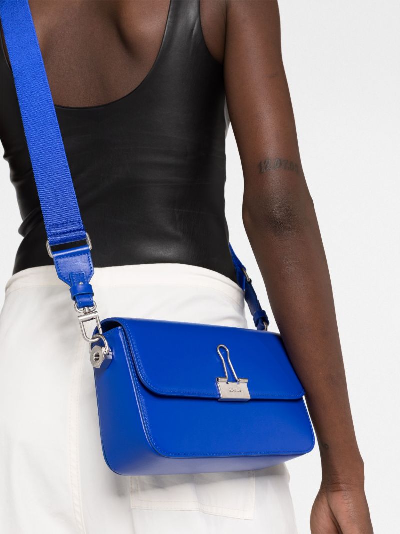 Blue Binder M Leather Shoulder Bag