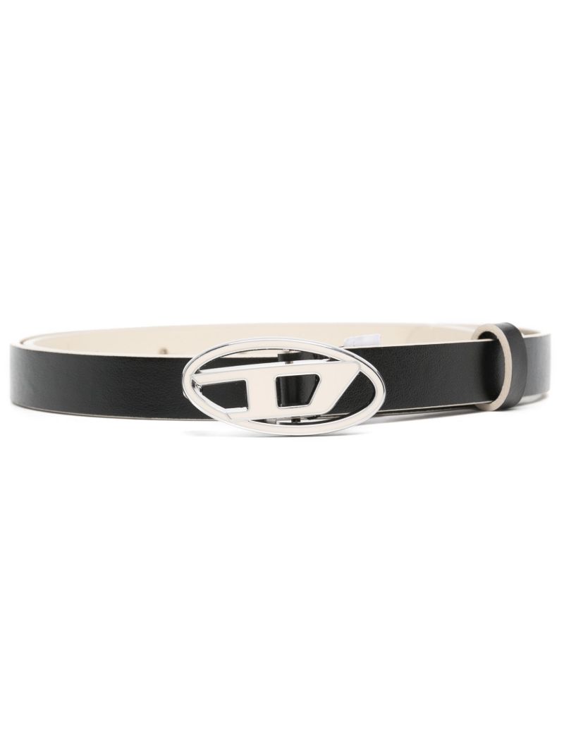 Black Logo Plaque Belt
