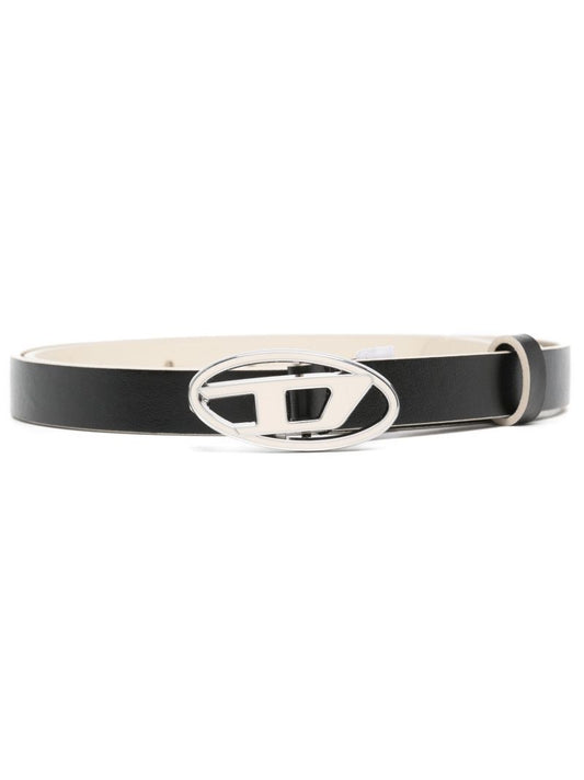 Black Logo Plaque Belt