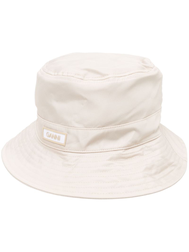 Neutral Logo Patch Bucket Hat