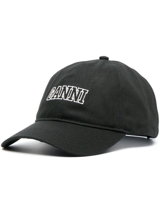 Black Logo Embroidery Baseball Cap