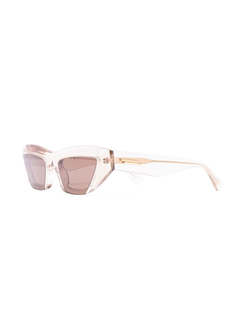 Beige Pointed Cat Eye Sunglasses