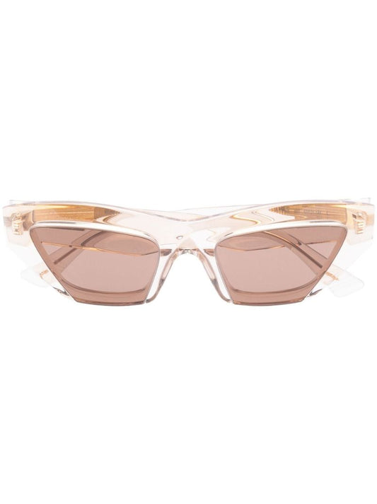 Beige Pointed Cat Eye Sunglasses