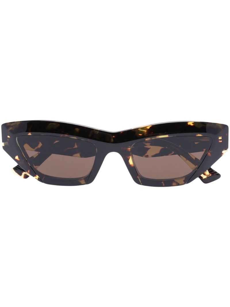 Brown Pointed Cat Eye Sunglasses