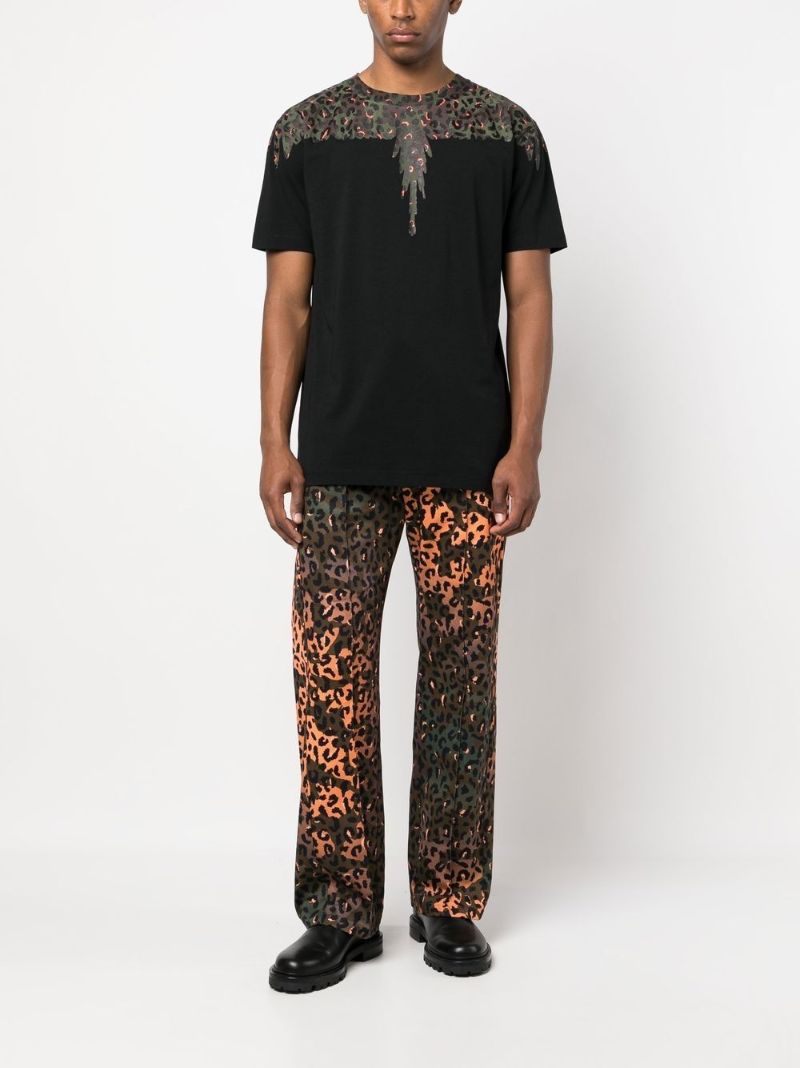 Black Animalier Wings Cotton T-shirt