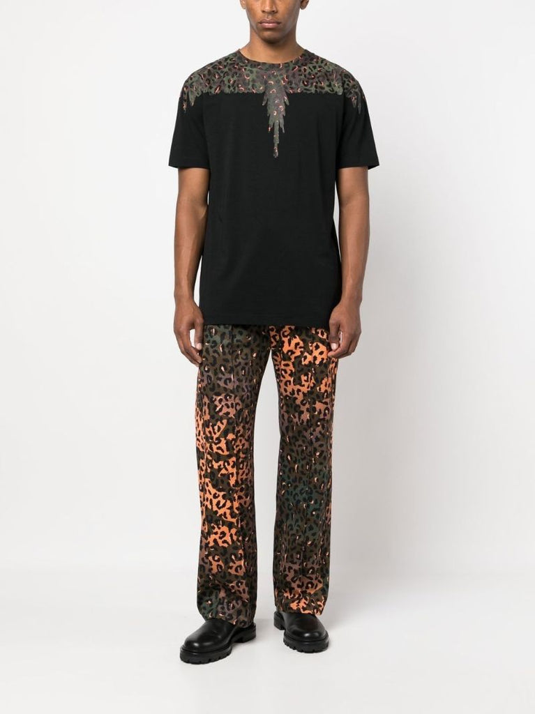Black Animalier Wings Cotton T-shirt