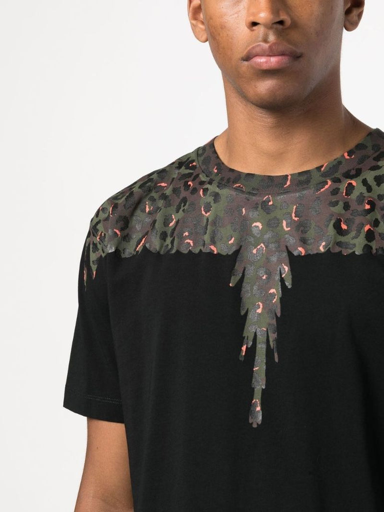 Black Animalier Wings Cotton T-shirt