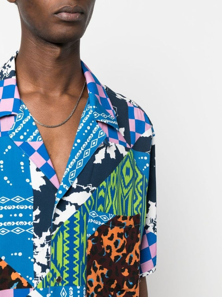 Multicolour Mix-print Shirt
