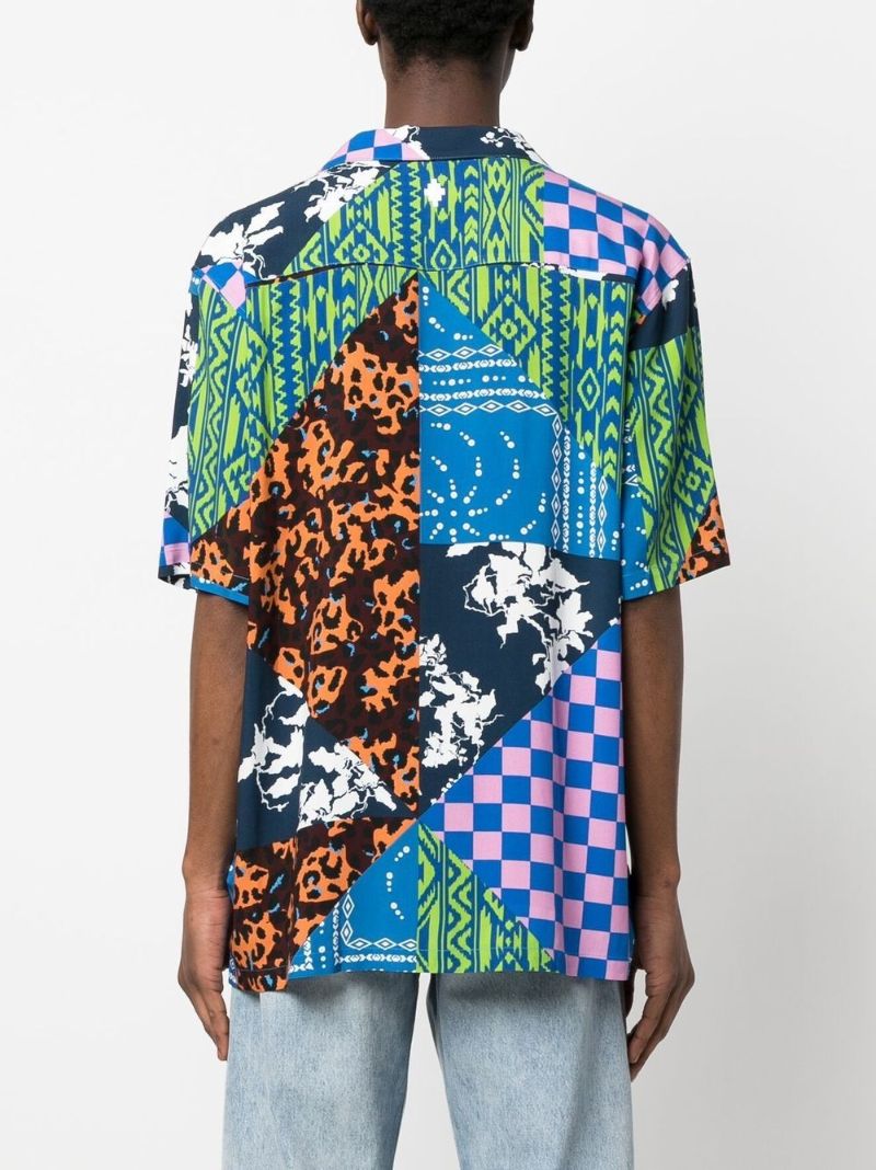 Multicolour Mix-print Shirt