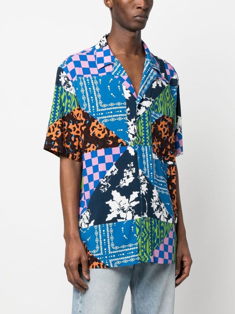 Multicolour Mix-print Shirt
