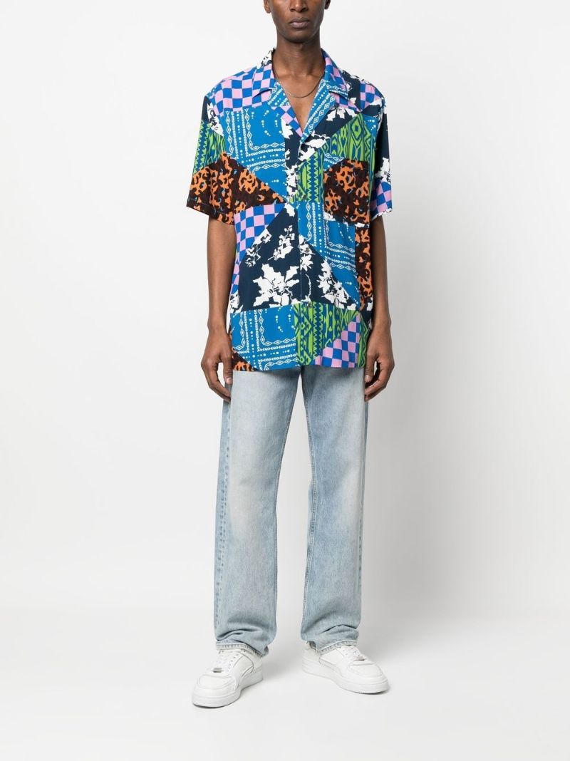Multicolour Mix-print Shirt