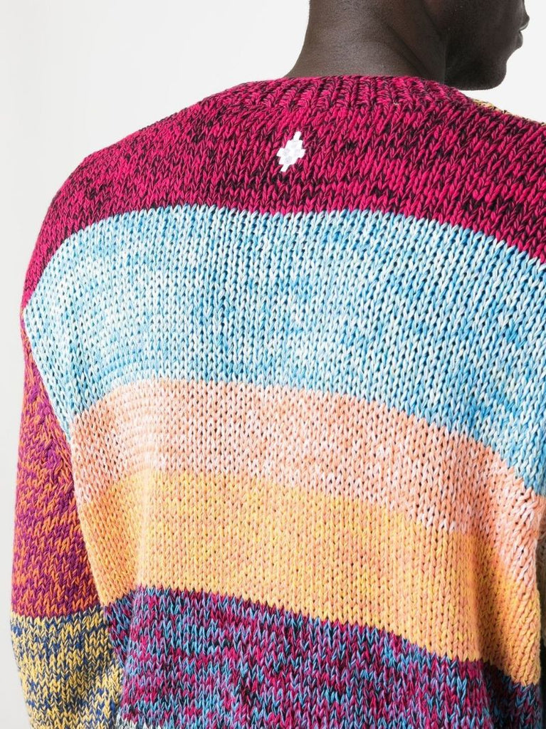 Multicolour Colourblock Cotton Cardigan
