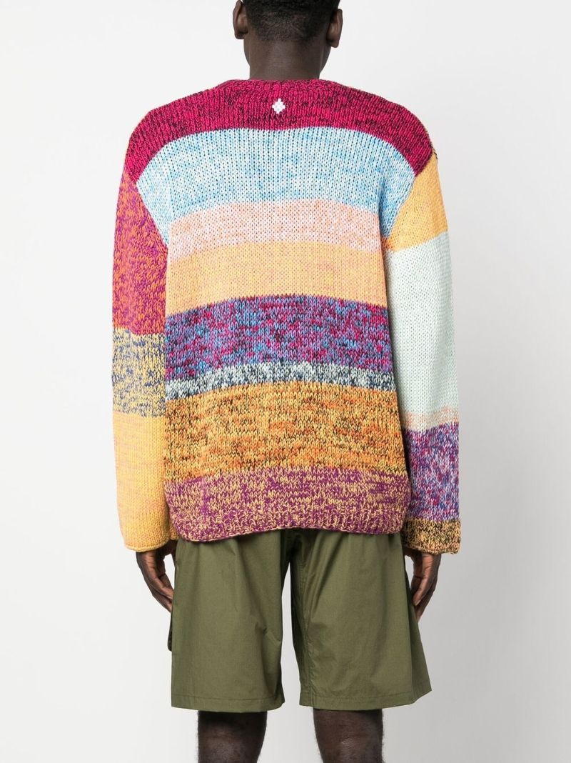 Multicolour Colourblock Cotton Cardigan
