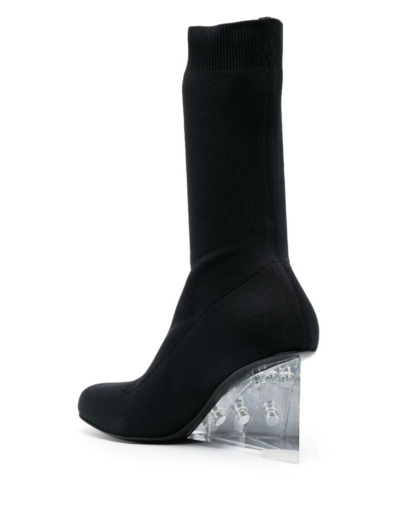 Black Shard 75 Leather Ankle Boots
