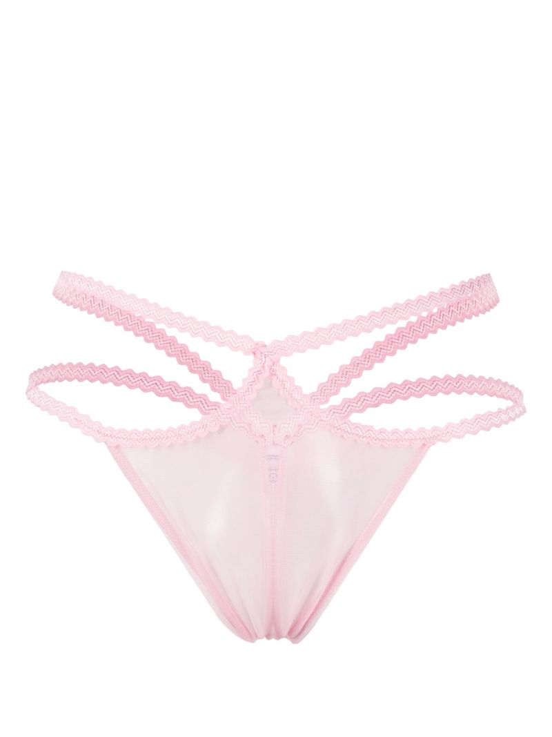 Pink Semi Sheer Briefs