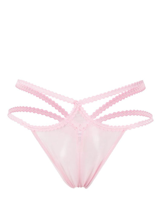 Pink Semi Sheer Briefs
