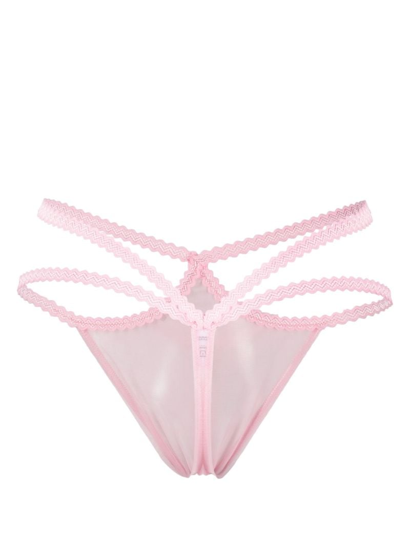 Pink Semi Sheer Briefs