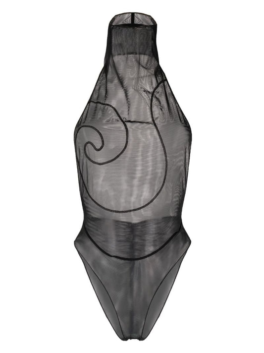 Black Galaxy Mesh Bodysuit