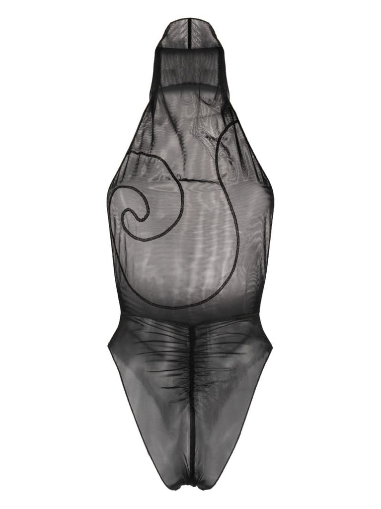Black Galaxy Mesh Bodysuit