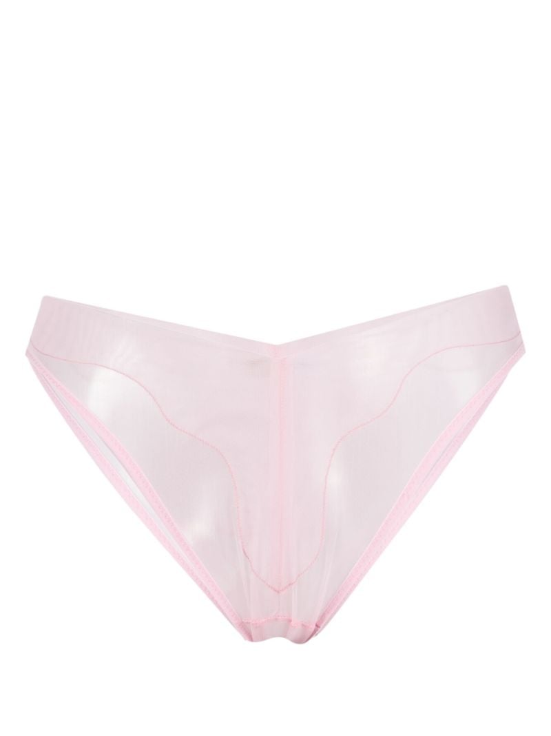 Pink Eclipse Mesh Briefs