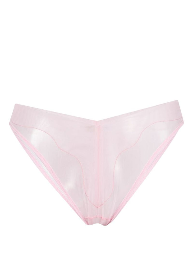 Pink Eclipse Mesh Briefs
