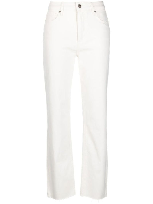 White Stella Straight-leg Jeans