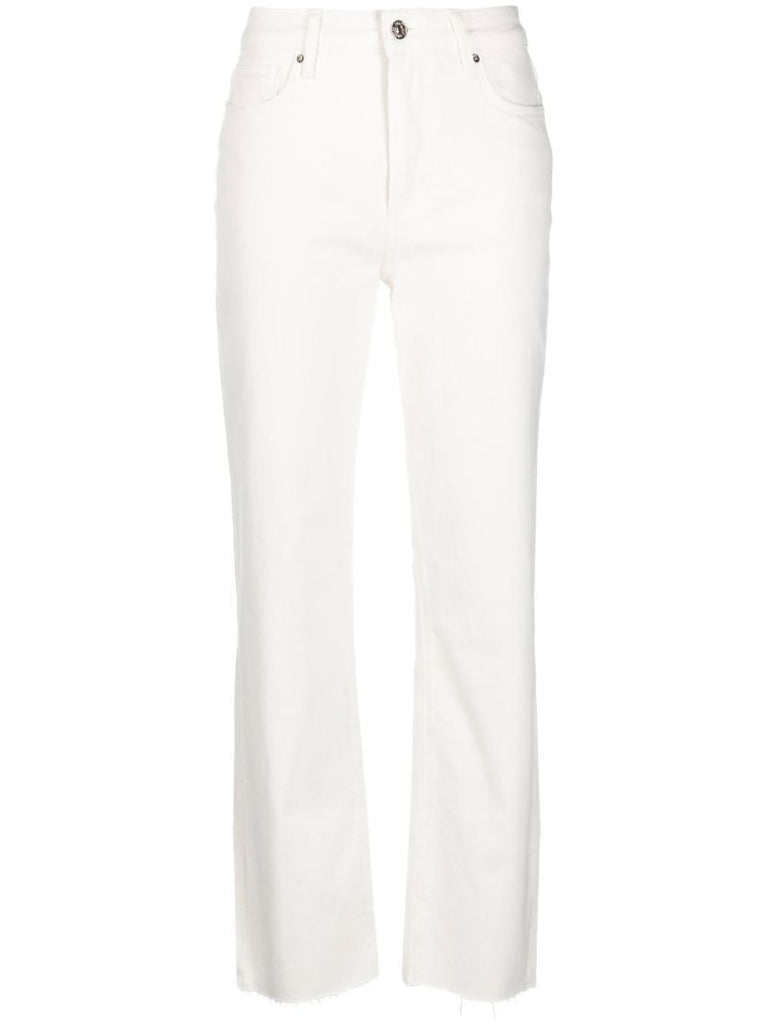 White Stella Straight-leg Jeans