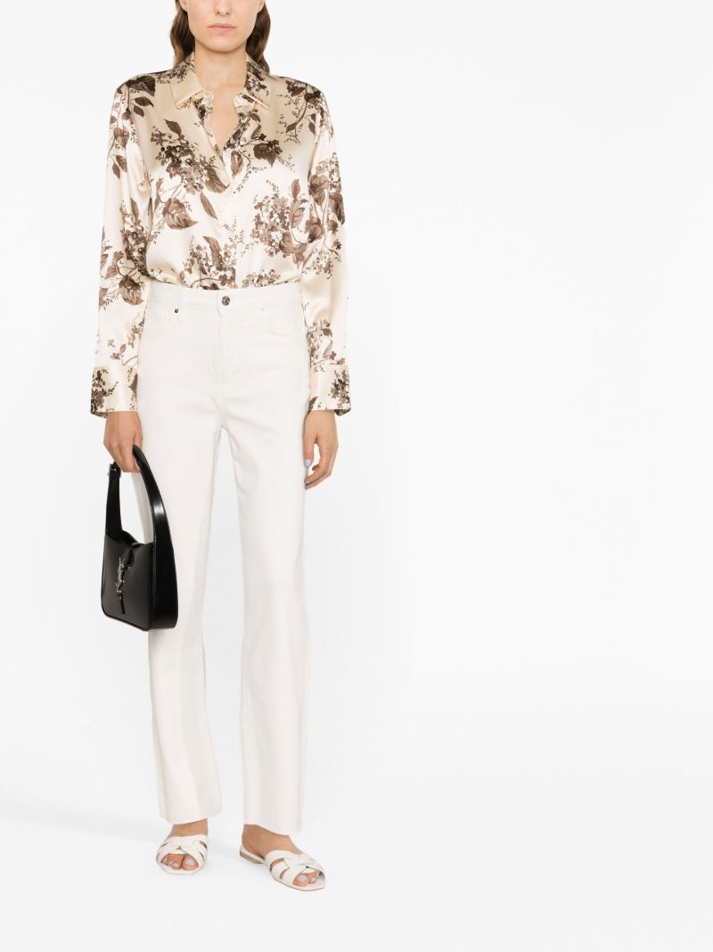 White Stella Straight-leg Jeans