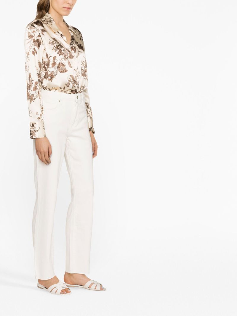 White Stella Straight-leg Jeans