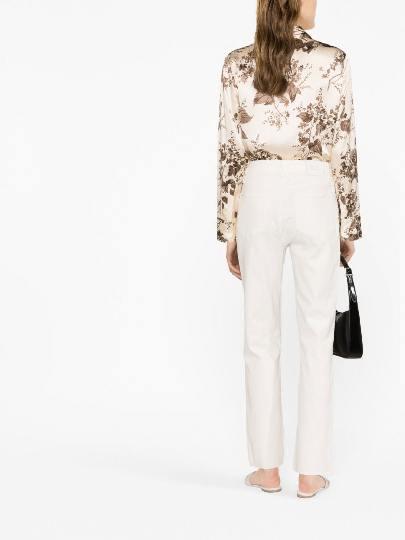 White Stella Straight-leg Jeans