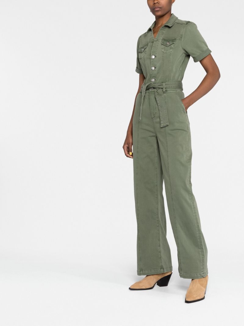 Green Brooklyn Belted Jumpsuit