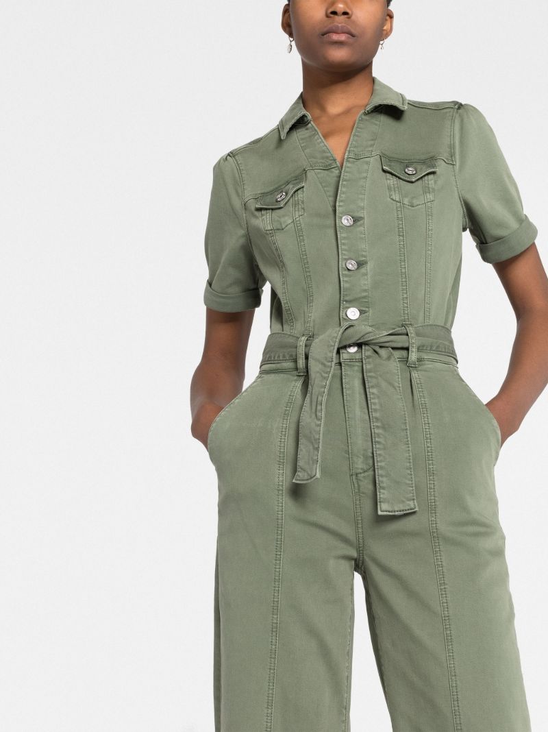 Green Brooklyn Belted Jumpsuit
