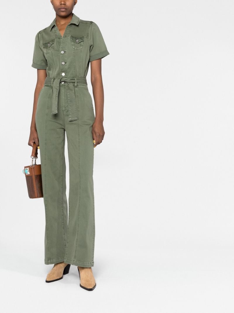 Green Brooklyn Belted Jumpsuit