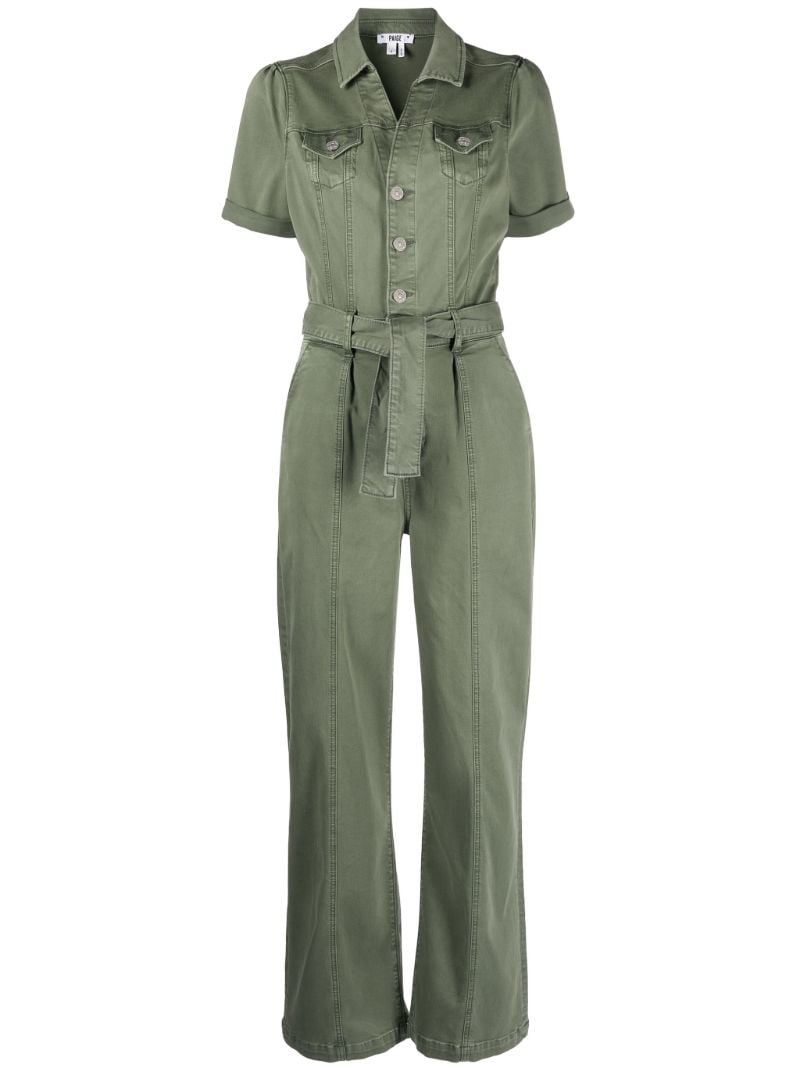 Green Brooklyn Belted Jumpsuit