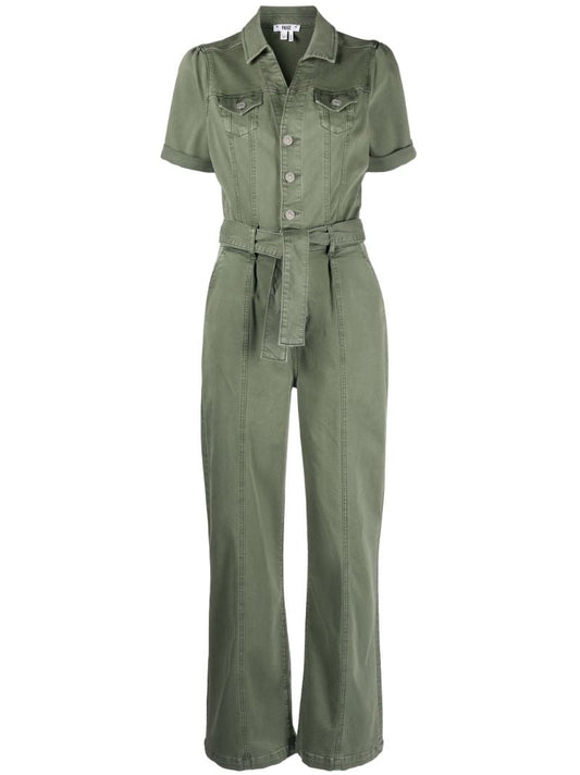 Green Brooklyn Belted Jumpsuit