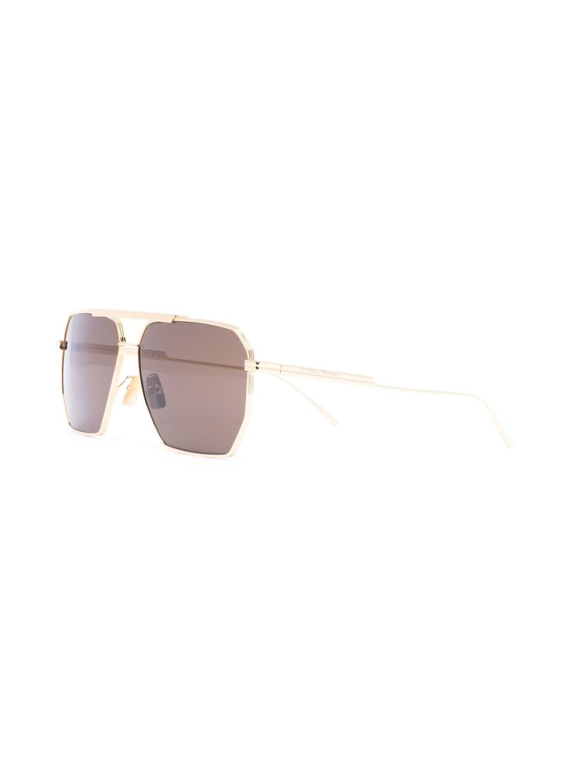 Gold-tone Pilot Frame Sunglasses