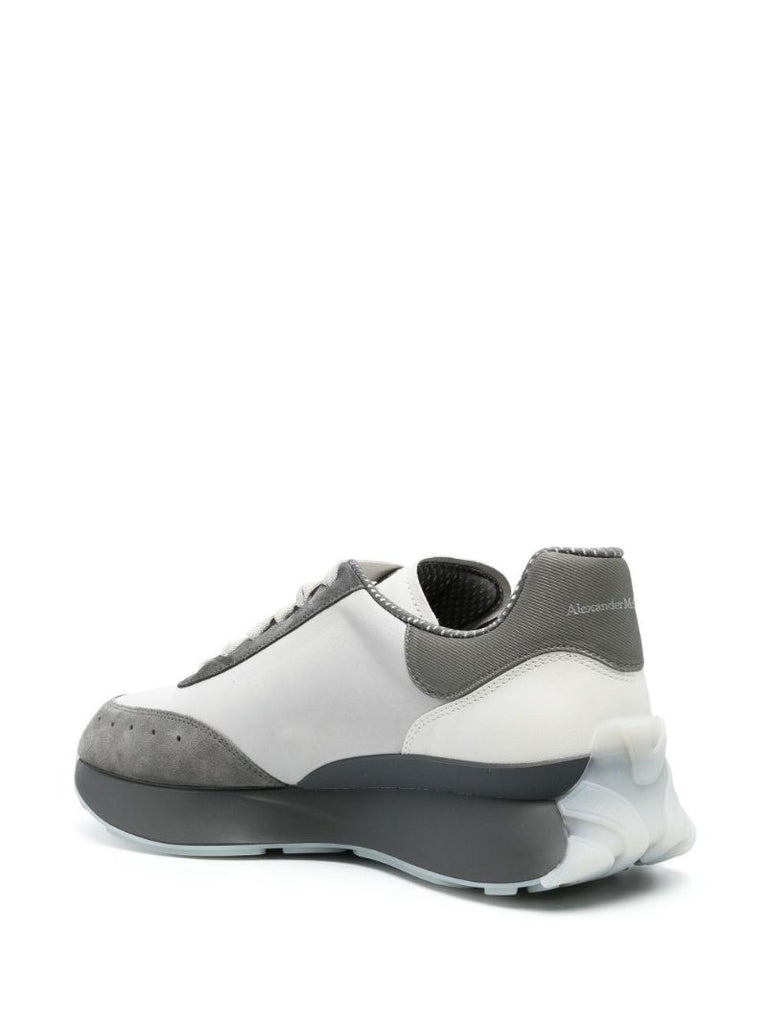 Grey Sprint Runner Suede Sneakers