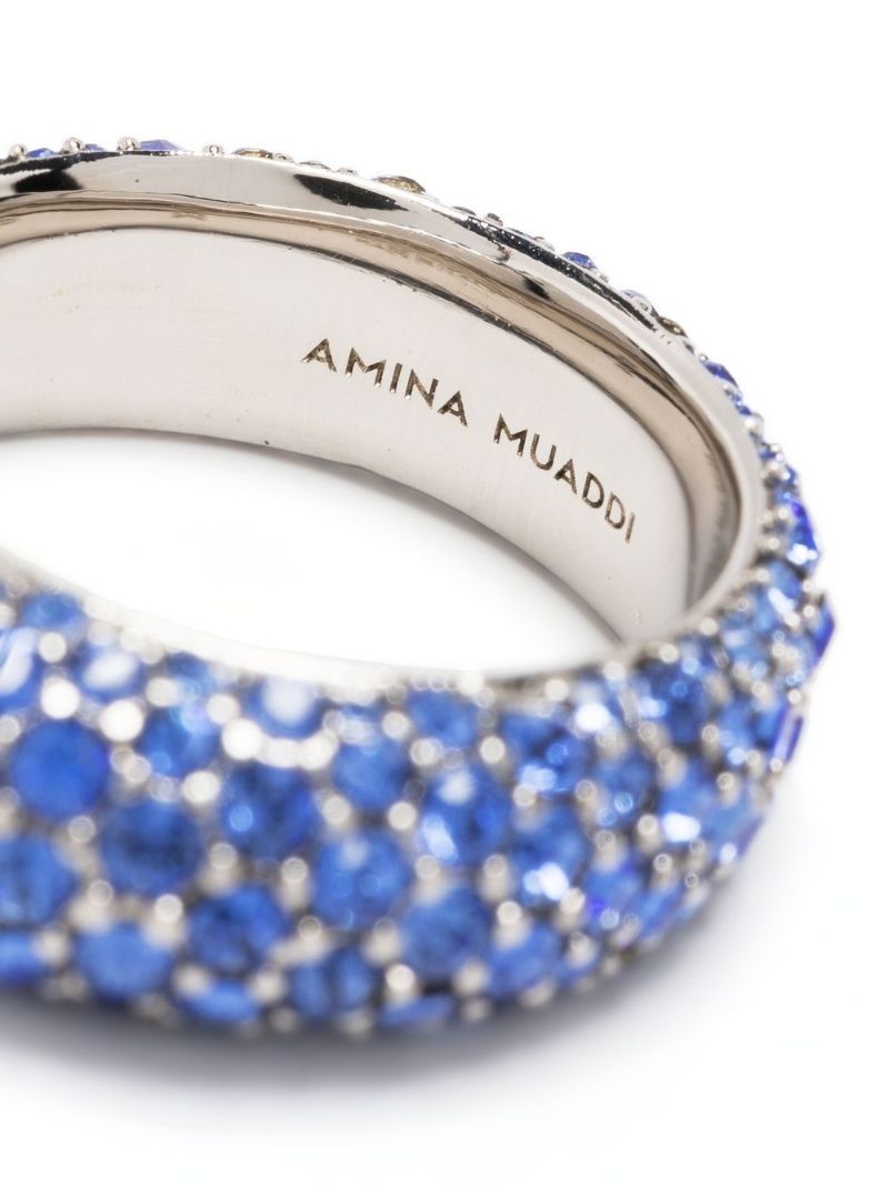 Silver-tone Cameron Crystal Ring