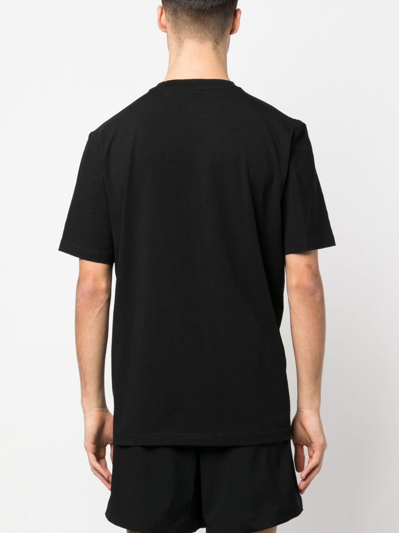 Black Logo Cotton T-shirt