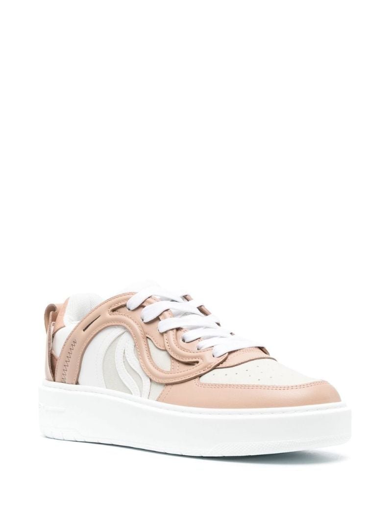 Pink S-wave 1 Low-top Sneakers